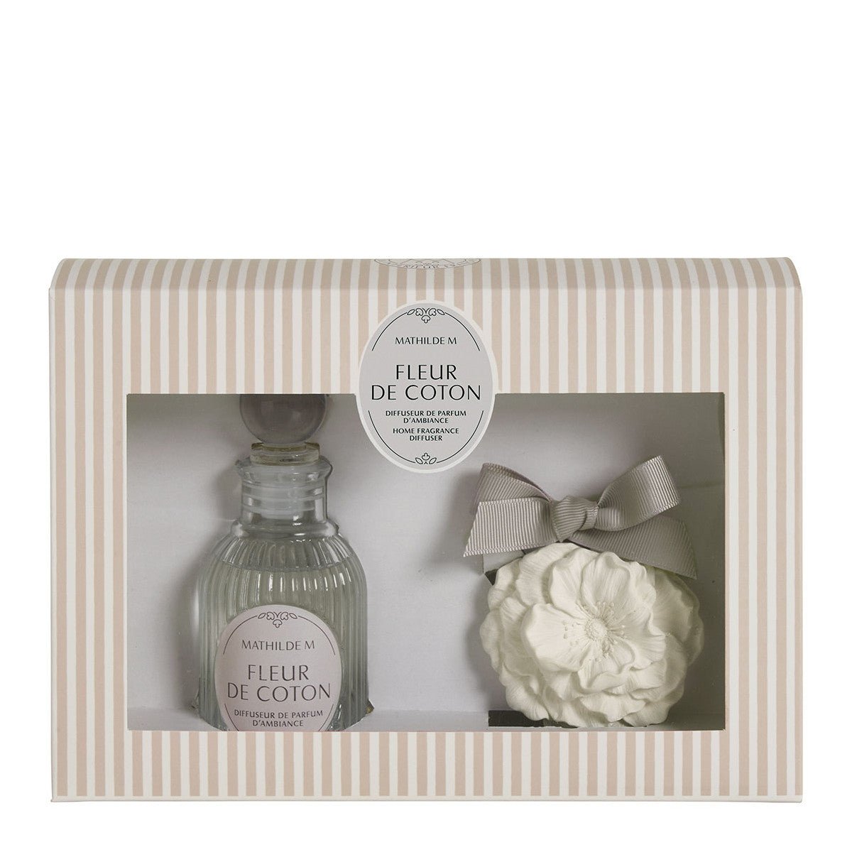 Coffret Les Intemporelles diffuseur de parfum 90 ml et décor parfumé - Fleur de Coton