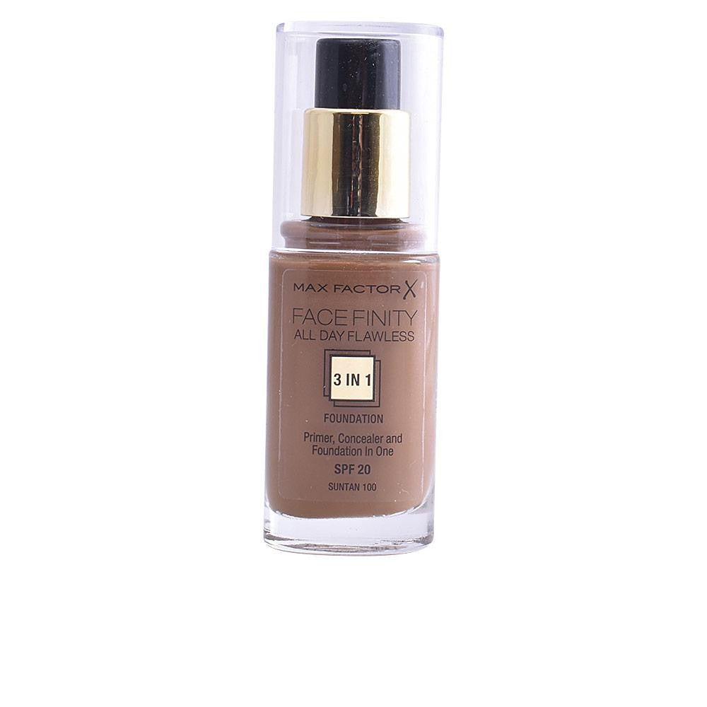 FACEFINITY ALL DAY FLAWLESS 3 IN 1 foundation 100 suntan 30 ml