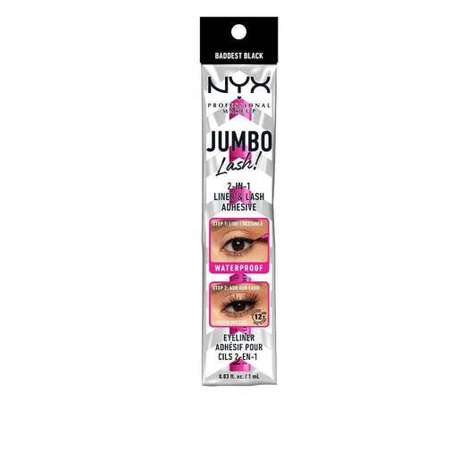 Jumbo 2In1 Eyeliner And False Eyelash Adhesive Black