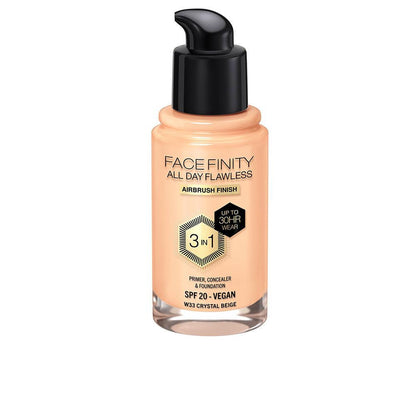 FACEFINITY ALL DAY FLAWLESS 3 IN 1 foundation W33 crystal beige 30 ml