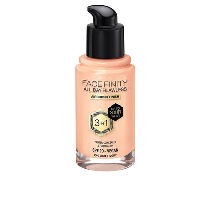 FACEFINITY ALL DAY FLAWLESS 3 IN 1 foundation C40 light ivory 30 ml