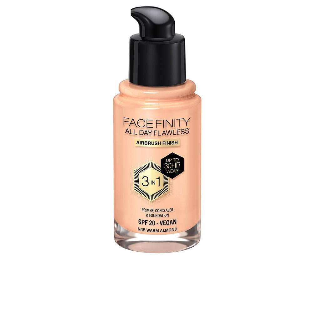 FACEFINITY ALL DAY FLAWLESS 3 IN 1 foundation N45 warm almond 30 ml