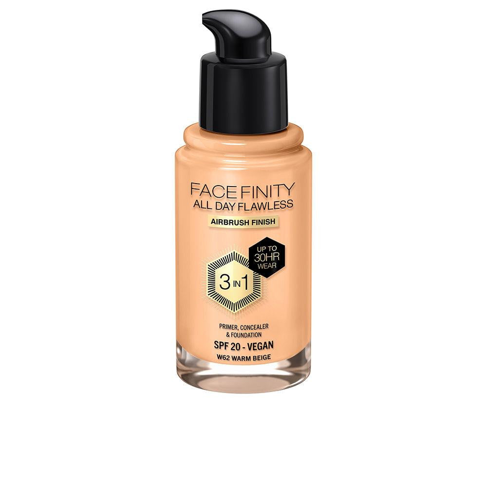 FACEFINITY ALL DAY FLAWLESS 3 IN 1 foundation W62 warm beige 30 ml