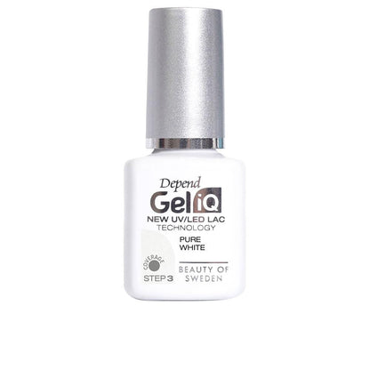 Color Depend Gel iQ Nail Polish Color Pure White 5 ml