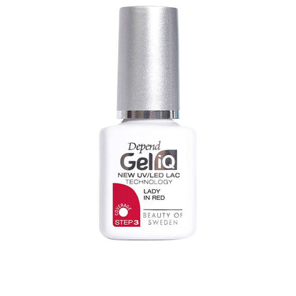 Color Depend Gel iQ Nail Polish Color Lady in Red 5 ml