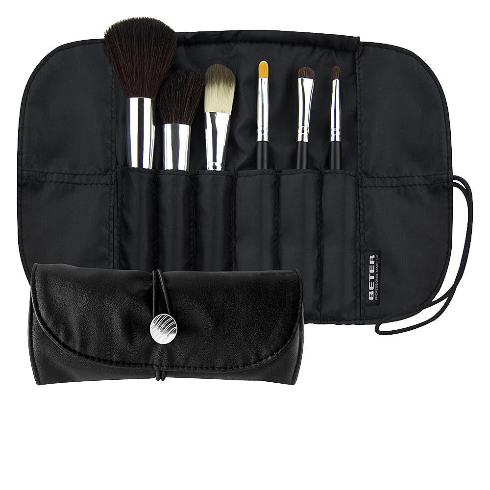 Professional Case-With Make Up Brushes 6 Pcs